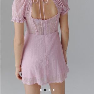 Urban outfitters Roxie Lace Mini Dress in black and Lilic